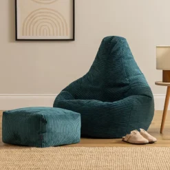 icon Zitzak en Poef Dalton - Corduroy Zitzak - Blauwgroen
