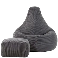 icon Zitzak en Poef Dalton - Corduroy Zitzak - Houtskool