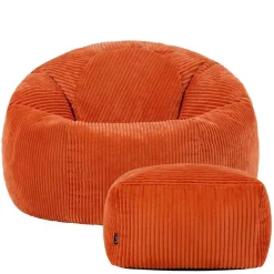 icon Zitzak en Poef Kingston - Corduroy Zitzak - Oranje
