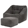 icon Zitzak en Poef Natalia - Corduroy Zitzak - Houtskool