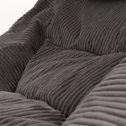 icon Zitzak en XL Poef Morgan - Corduroy Zitzak - Houtskool