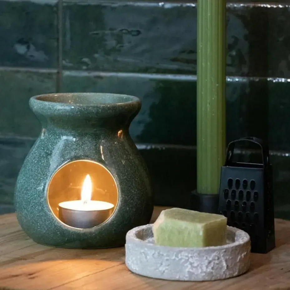 Ideas4seasons Amberblokjes/geurblokjes - dennen geur - 3x stuks