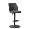 Industriële barkruk Grizzly antraciet - Zithoogte 64 cm - Stof - Grijs