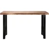 Industriële bartafel boomstam acaciahout Vince 150 cm - Hout - Bruin