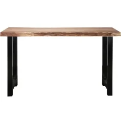 Industriële bartafel boomstam acaciahout Vince 150 cm - Hout - Bruin