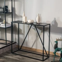 Industriële zwarte metalen consolestijl