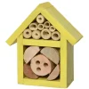 Insectenhotel - geel - vurenhout - 11 cm