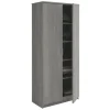 Interiax Kledingkast 'Amelie' - Grijze Eik - 2 Deurs - 180x80x40 cm