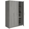 Interiax Kledingkast 'Amelie' - Grijze Eik - 3 Deurs - 180x120x54 cm