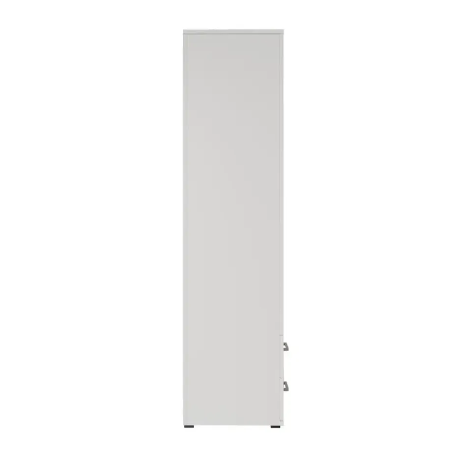 Interiax Kledingkast 'Lena' - Wit - 2 Deurs - 185x80x52cm