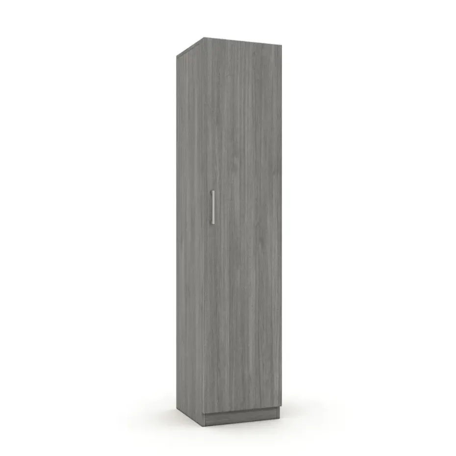 Interiax Kledingkast 'Mila' - Grijze Eik - 1 Deurs - 180x40x42 cm
