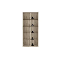 Interiax Kledingkast 'Mila' - Sonoma Eik - 2 Deurs - 180x80x42 cm