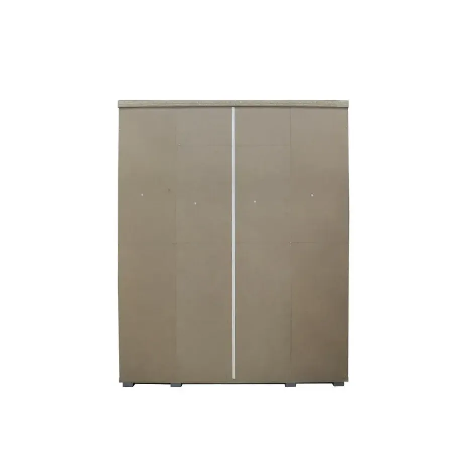 Interiax Kledingkast 'Mila' - Wit - 4 Deurs - 183x120x52cm