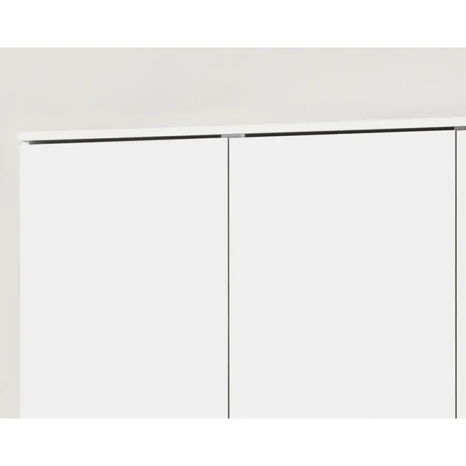 Interiax Opbergkast - Kledingkast 'Amelie' - Wit - 3 Deurs - 180x120x40cm