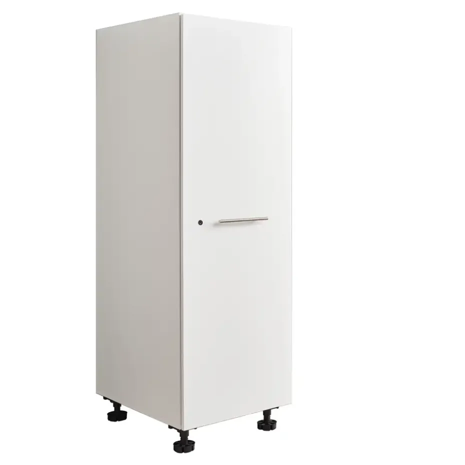 Interiax WASHWALL 'Mary' Wasmachine Opbergkast Wit - 162x50x67.5 cm