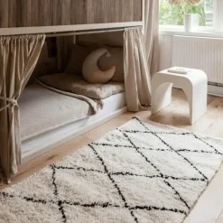 Interieur05 berber vloerkleed Nea wit/zwart - 230 x 160 cm