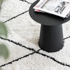 Interieur05 berber vloerkleed Nea wit/zwart - 230 x 160 cm