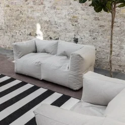 Interieur05 Buitenkleed Stripes zwart/wit dubbelzijdig - 290 x 200 cm