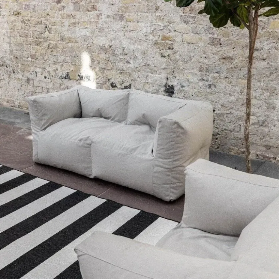 Interieur05 Buitenkleed Stripes zwart/wit dubbelzijdig - 290 x 200 cm