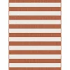 Interieur05 Buitenkleed Stripes roest/wit dubbelzijdig - 290 x 200 cm