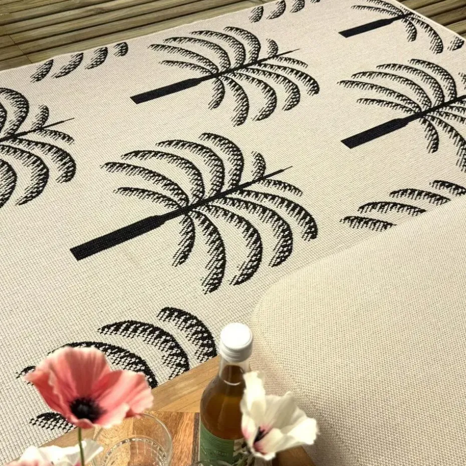 Interieur05 buitenkleed zwart/wit Oase - 290 x 200 cm