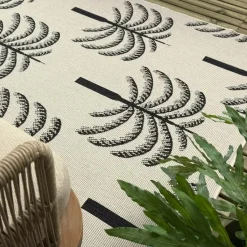 Interieur05 buitenkleed zwart/wit Oase - 340 x 240 cm