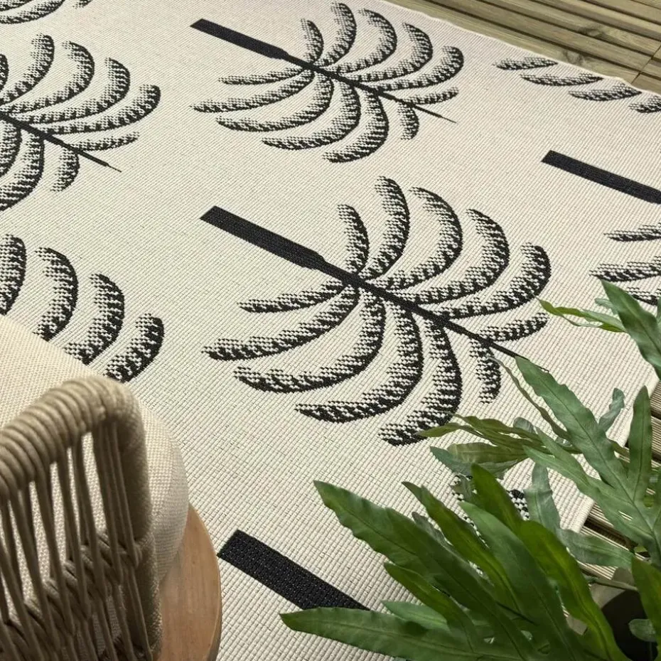 Interieur05 buitenkleed zwart/wit Oase - 340 x 240 cm