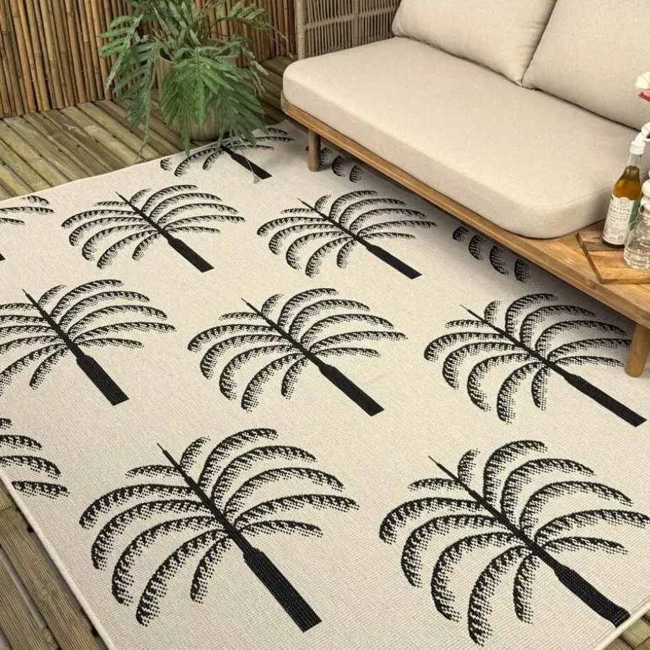 Interieur05 buitenkleed zwart/wit Oase - 340 x 240 cm