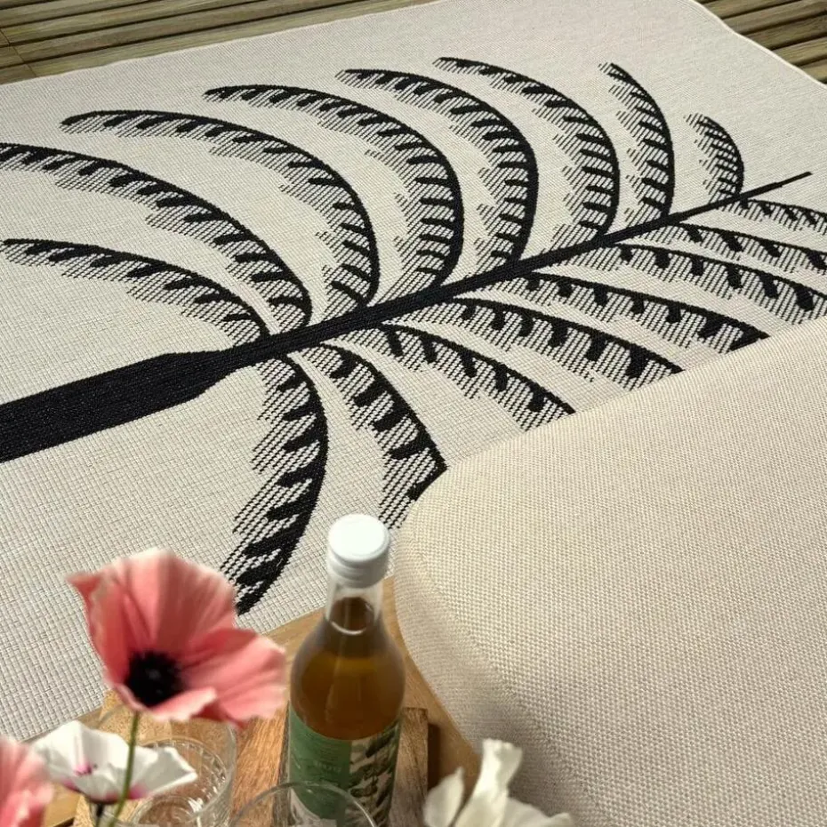 Interieur05 buitenkleed zwart/wit Breeze - 340 x 240 cm