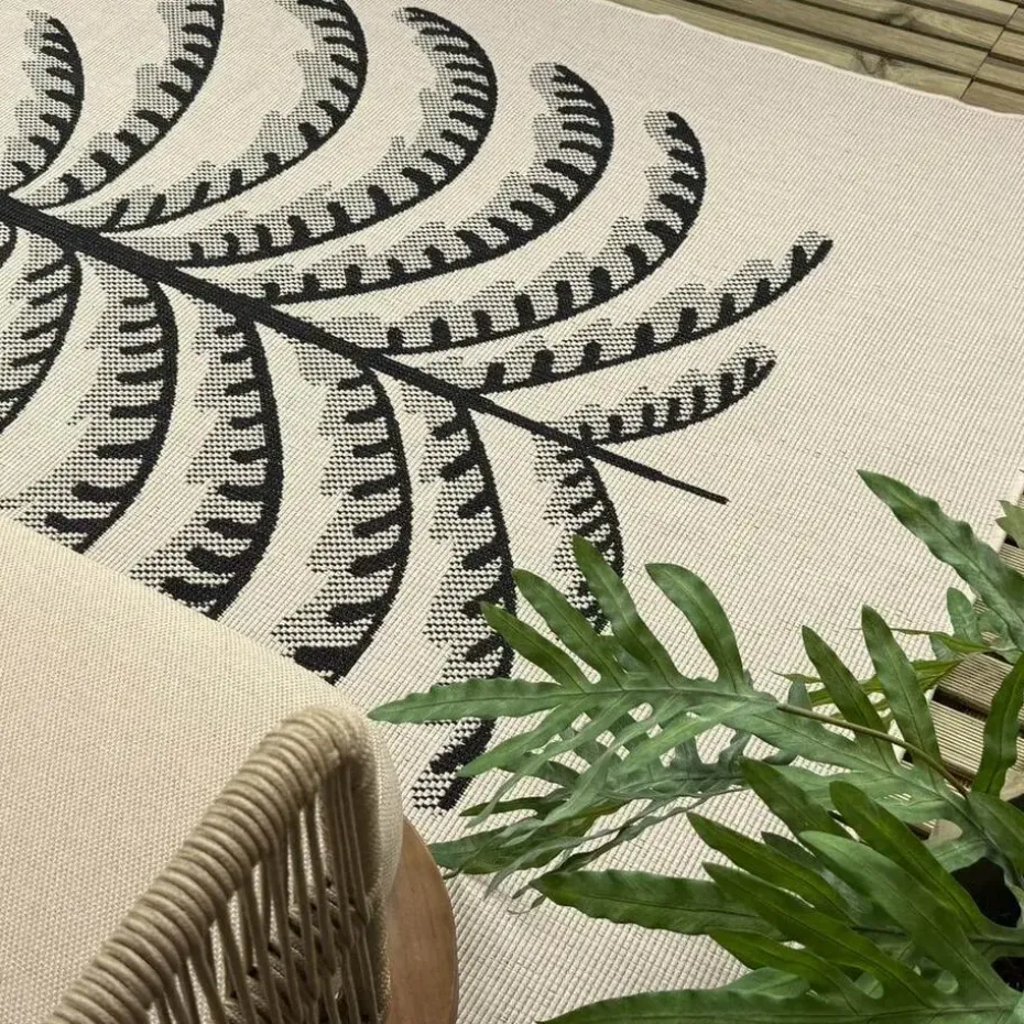 Interieur05 buitenkleed zwart/wit Breeze - 340 x 240 cm