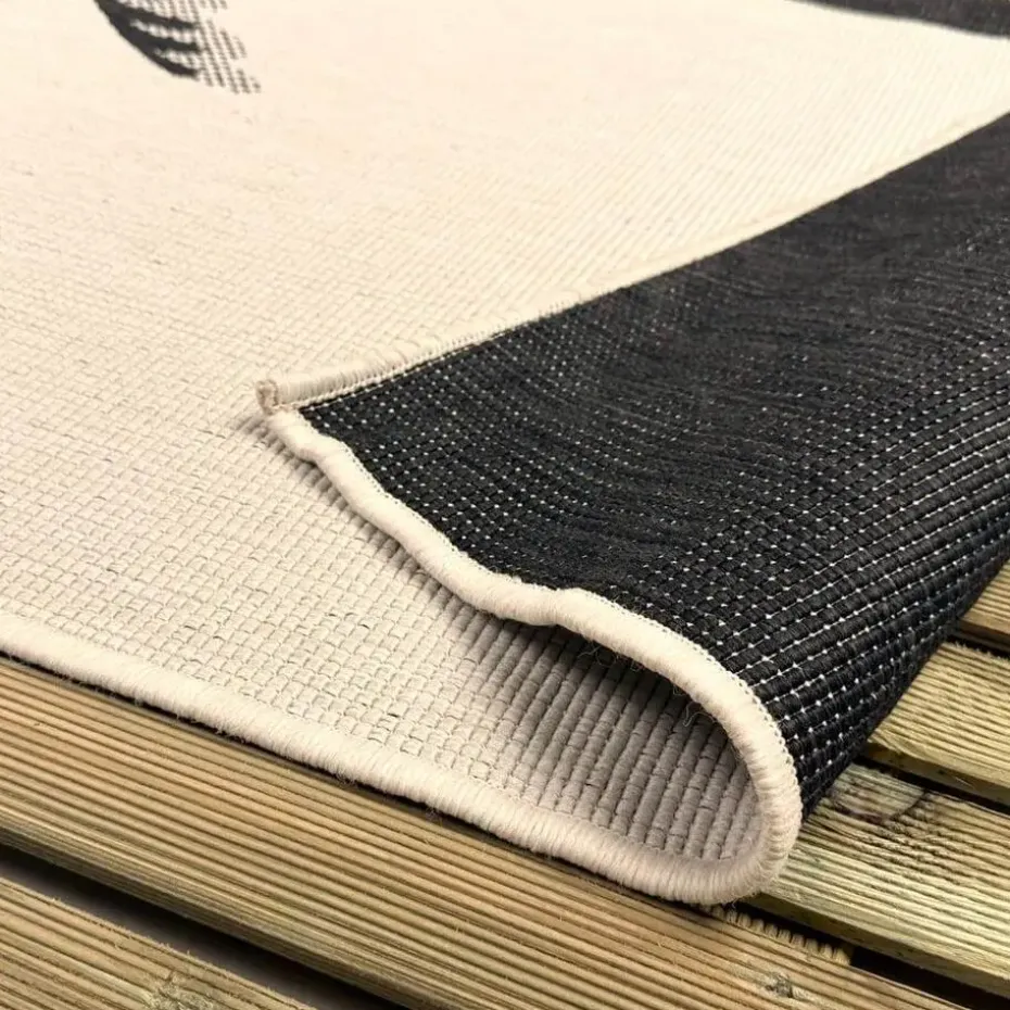 Interieur05 buitenkleed zwart/wit Breeze - 340 x 240 cm