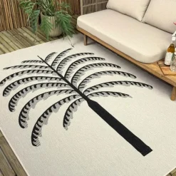 Interieur05 buitenkleed zwart/wit Breeze - 340 x 240 cm