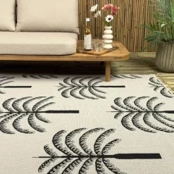 Interieur05 buitenkleed zwart/wit Oase - 230 x 160 cm