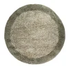 Interieur05 hoogpolig vloerkleed polyester Pilo groen/beige - 240 x 240 cm