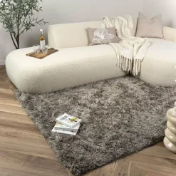 Interieur05 Hoogpolig vloerkleed Nika Antraciet - 160 x 230 cm