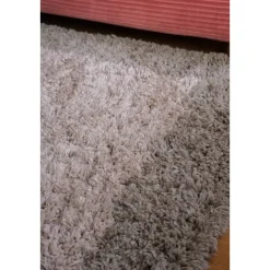 Interieur05 hoogpolig vloerkleed polyester Pilo groen/beige - 340 x 240 cm