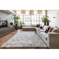 Interieur05 Hoogpolig vloerkleed Fender wit/creme - 230 x 160 cm