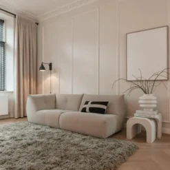 Interieur05 hoogpolig vloerkleed polyester Pilo groen - 340 x 240 cm