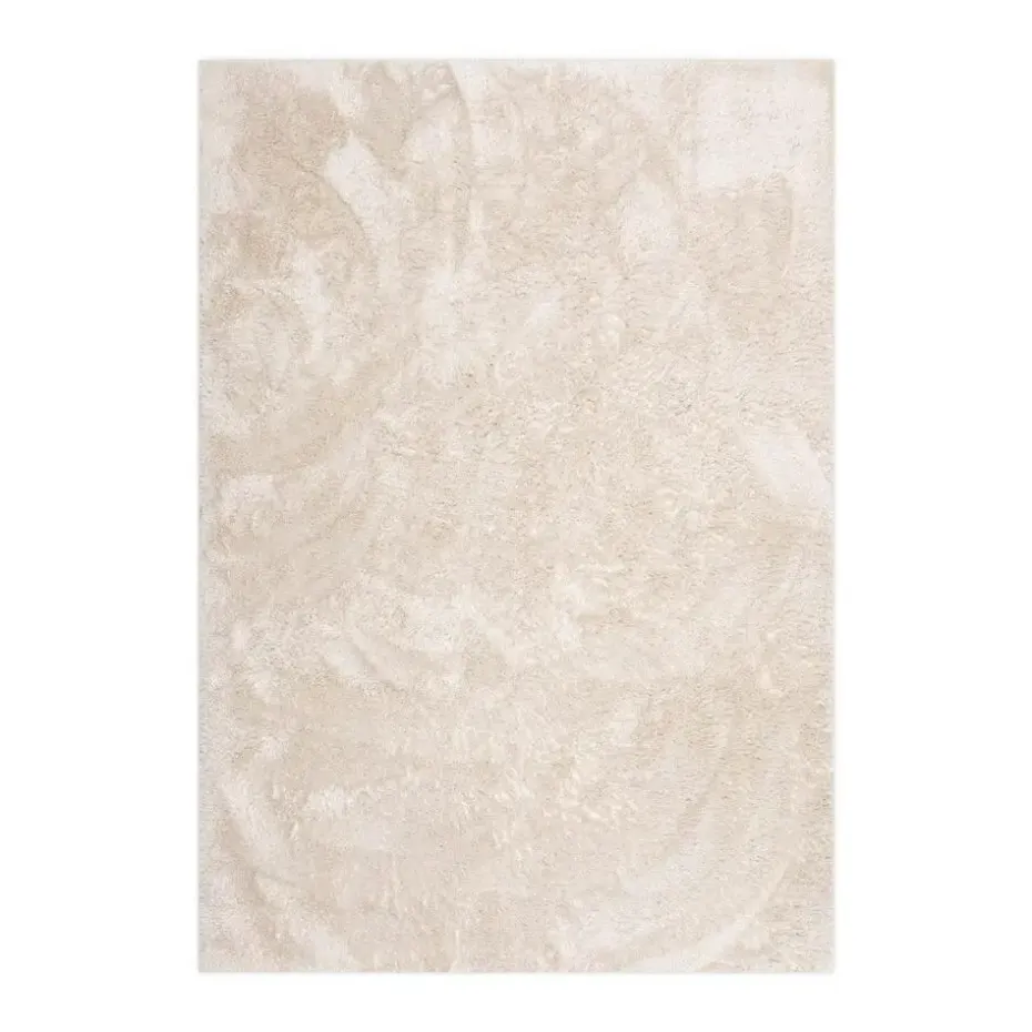 Interieur05 Hoogpolig vloerkleed Odelia beige/wit - 80 x 150 cm