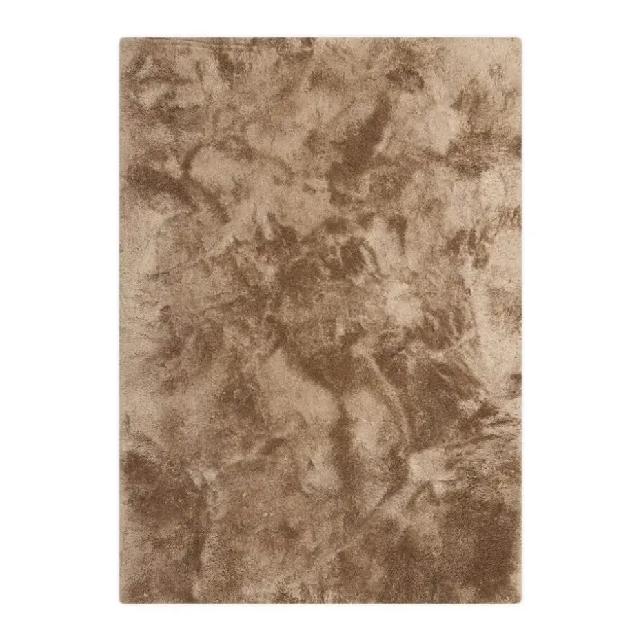 Interieur05 Hoogpolig vloerkleed Odelia Bruin/taupe - 160 x 230 cm