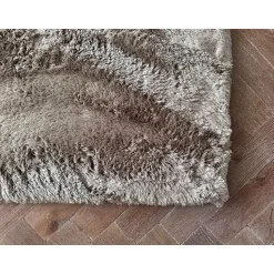 Interieur05 Hoogpolig vloerkleed Odelia Bruin/taupe - 160 x 230 cm