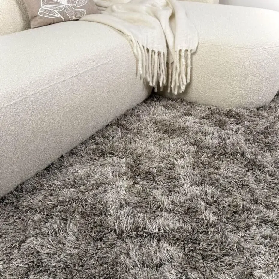Interieur05 Hoogpolig vloerkleed Nika Antraciet - 240 x 340 cm