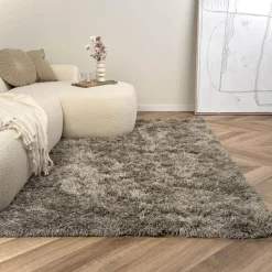 Interieur05 Hoogpolig vloerkleed Nika Antraciet - 240 x 340 cm