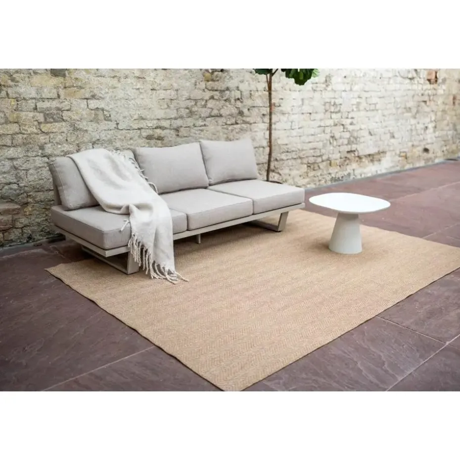 Interieur05 Jute buitenkleed naturel zigzag - 230 x 160 cm