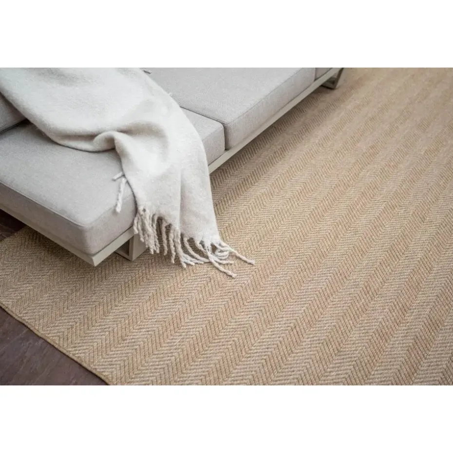 Interieur05 Jute buitenkleed naturel zigzag - 230 x 160 cm