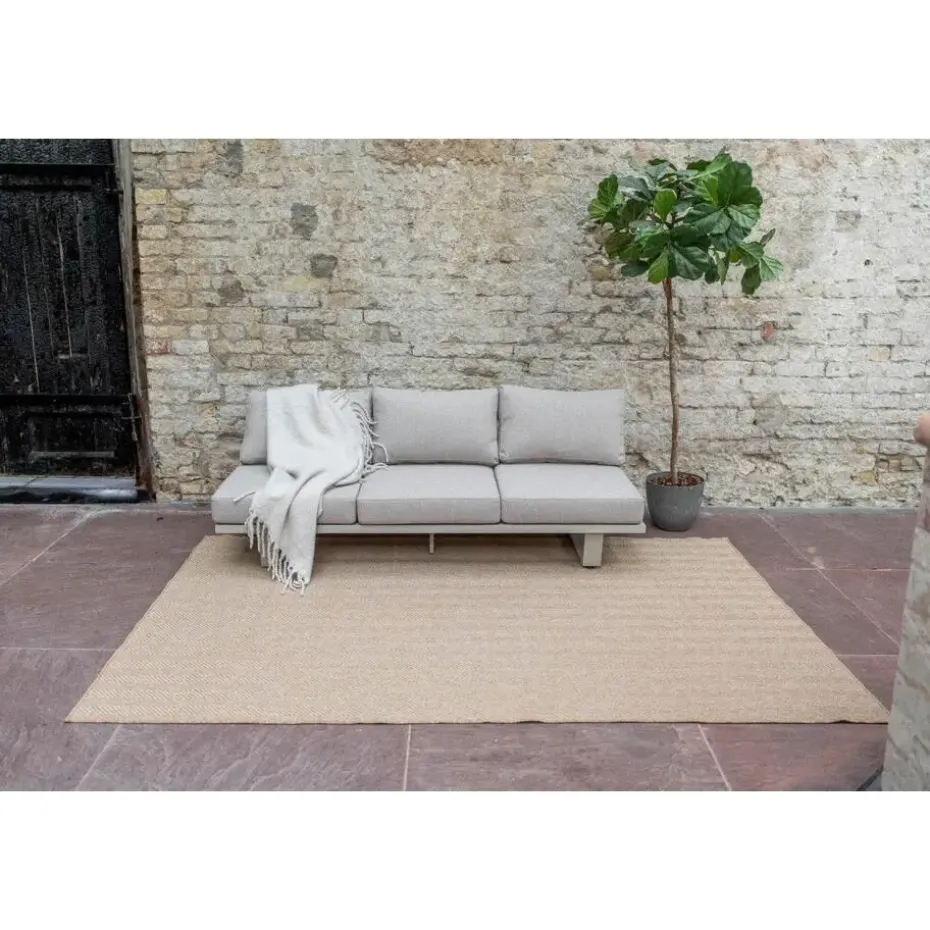 Interieur05 Jute buitenkleed naturel zigzag - 340 x 240 cm