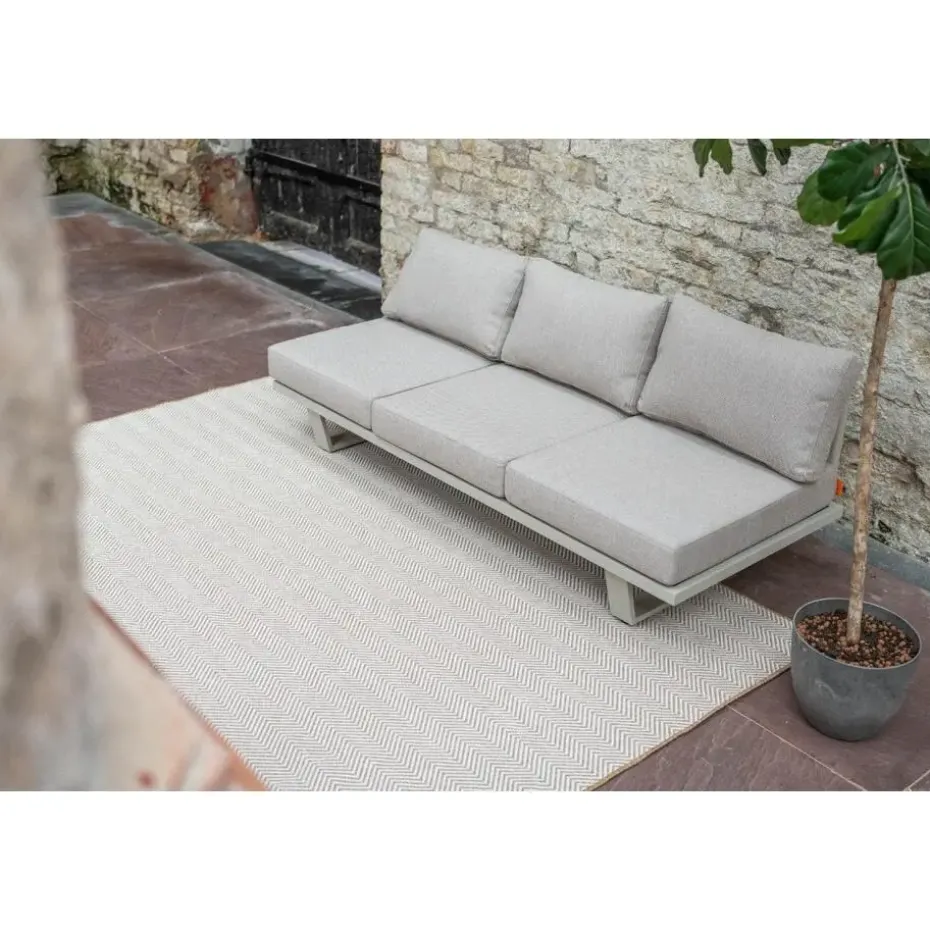 Interieur05 Jute buitenkleed naturel zigzag - 340 x 240 cm