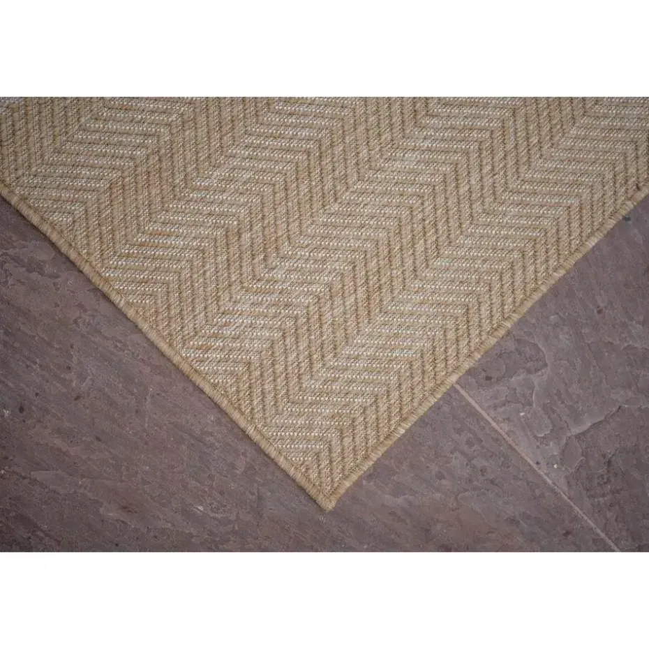 Interieur05 Jute buitenkleed naturel zigzag - 340 x 240 cm