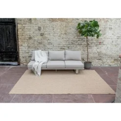 Interieur05 Jute buitenkleed naturel zigzag - 380 x 280 cm