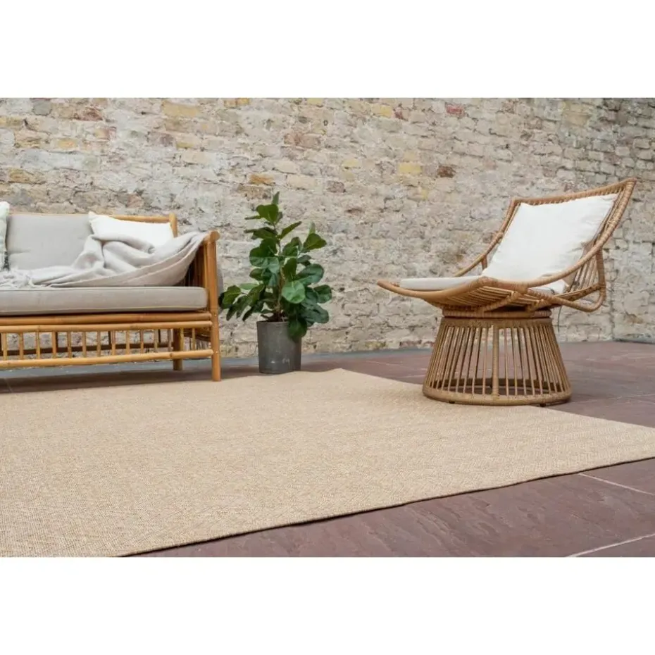 Interieur05 Jute buitenkleed naturel visgraat - 230 x 160 cm